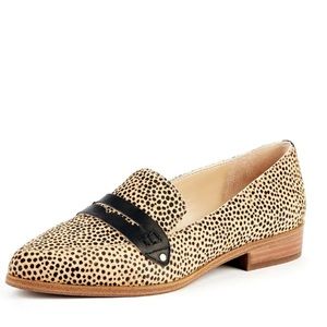 Sole Society, 10,  Cowhide Smoking Slipper Flats Womens Shoes